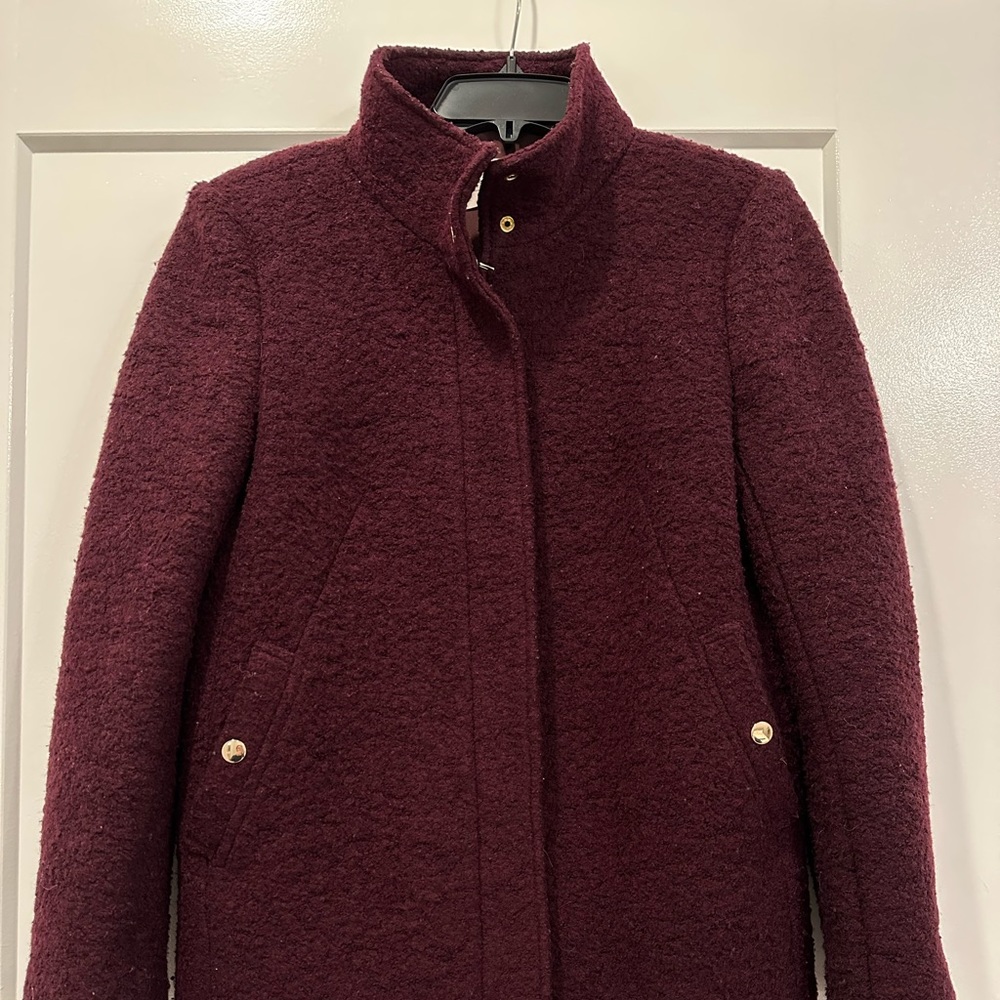Loft Wool Coat Burgundy (Small Petite)